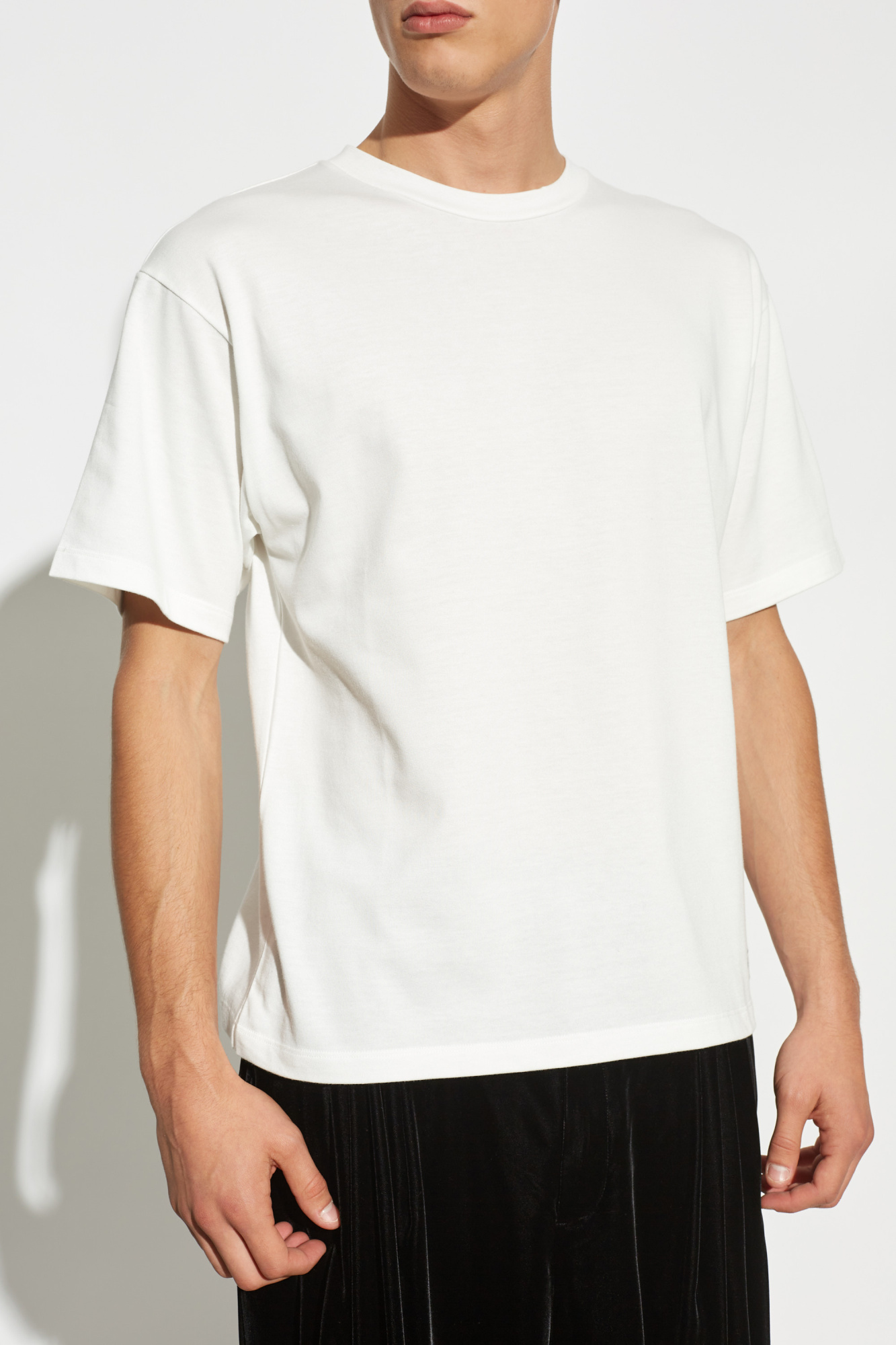 Saint Laurent T-shirt with logo patch | Men's Clothing | Vitkac